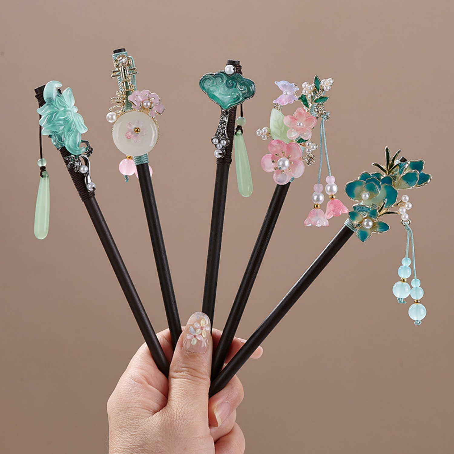 Vintage Collector - Jepit Rambut Bunga Vintage untuk Wanita,
