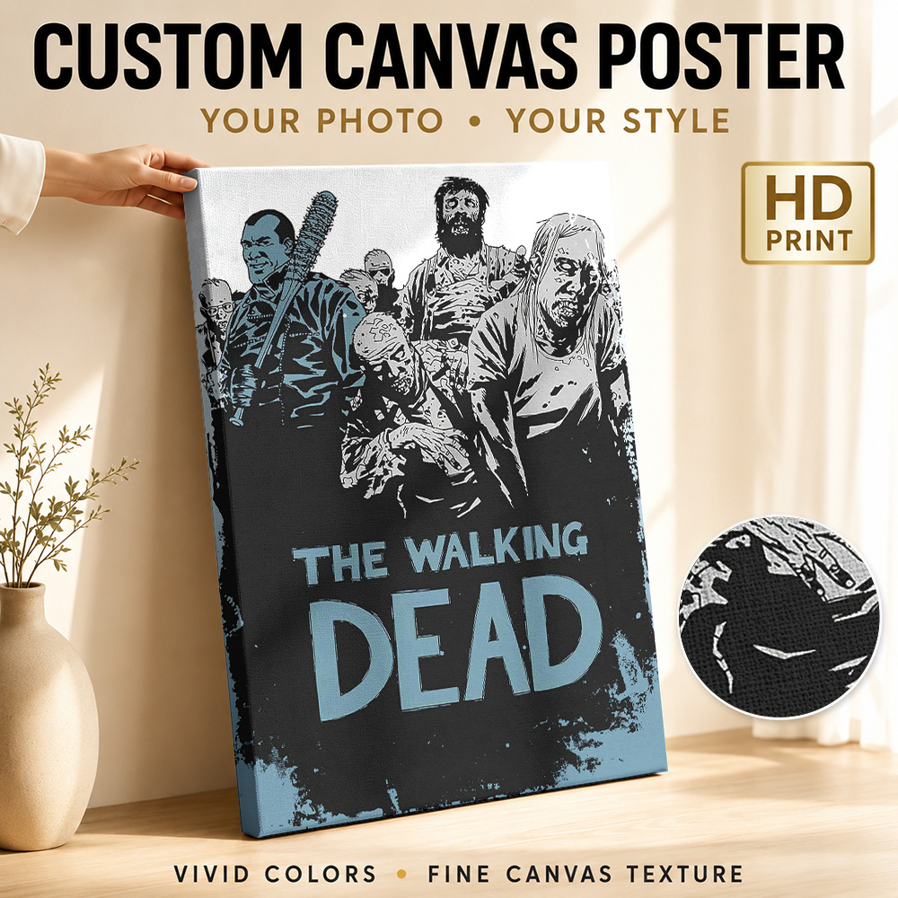 Collectible Vintage Photos - Poster Kanvas The Walking Dead, Foto
