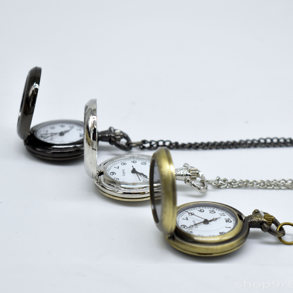 Kalung Liontin Jam Saku Logam  - Vintage Collector ulasan dan harga
