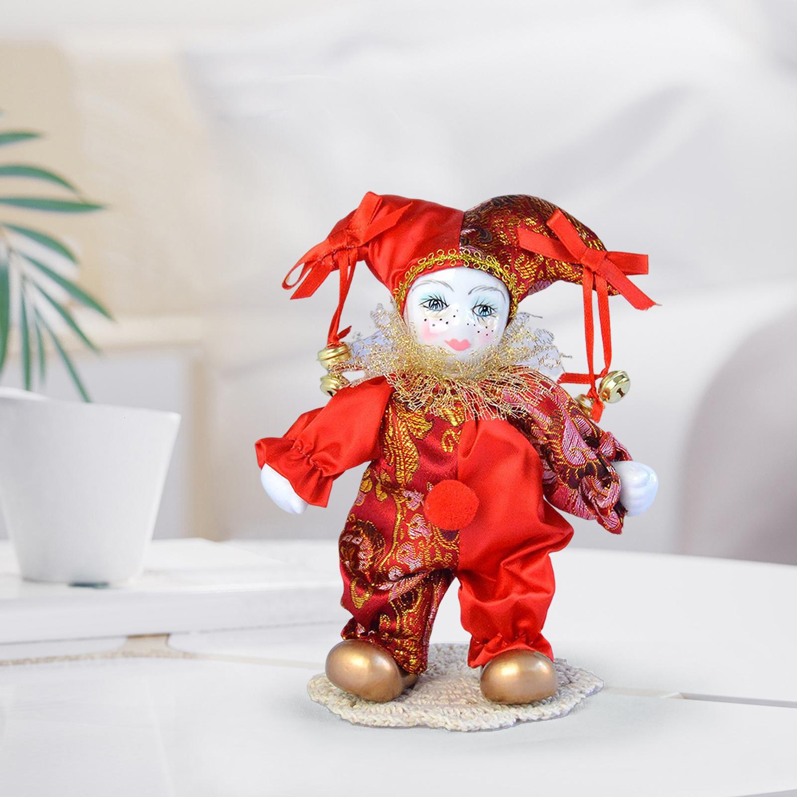 Boneka Harlequin Vintage, bone - Vintage Collectible Porcelain Dolls ulasan dan harga