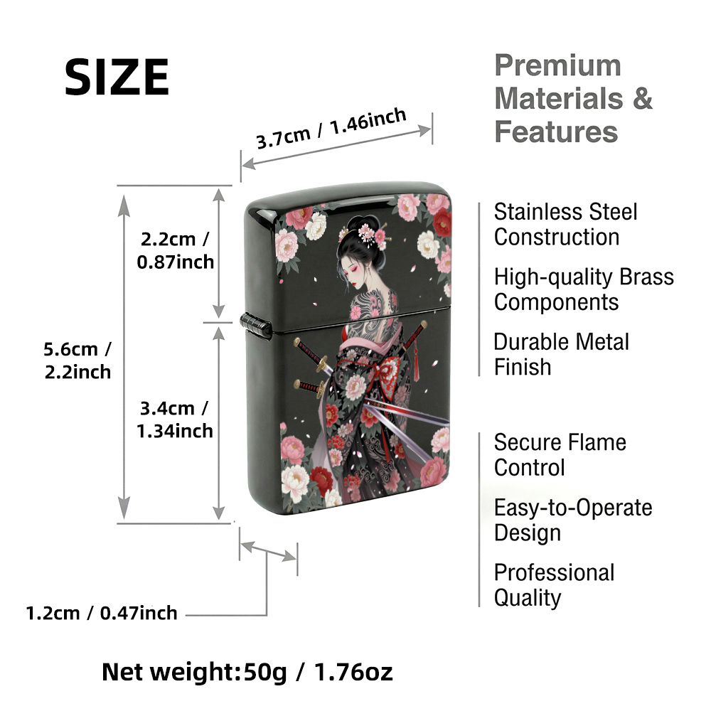 Pemantik Api Flip Top Motif Se - Vintage Collectible Lighters ulasan dan harga