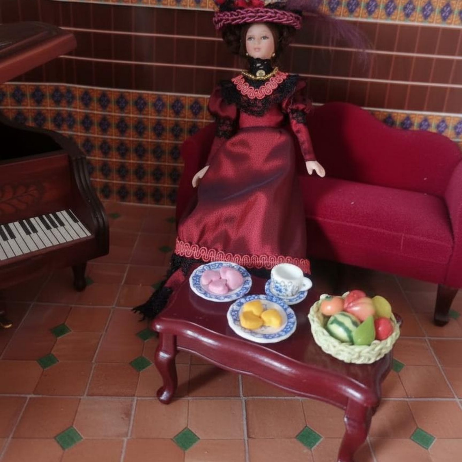 Boneka Porselen Victoria 1:12, - Vintage Collectible Porcelain Dolls ulasan dan harga