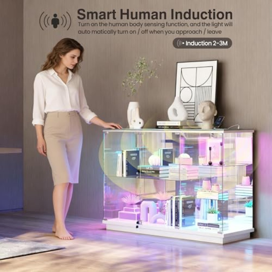 Lemari Pajangan Kaca RGB denga - Collectible & Vintage Dolls For Wedding ulasan dan harga